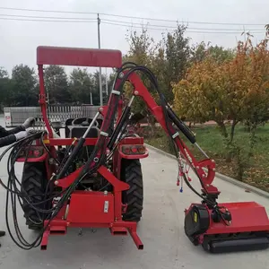 Tractor Pto Cantilever Flail Mower Lawn Cutter Side Boom Mower Offset Moveable Flail Mowers For Tractors