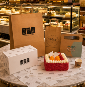 Caja de Papel Kraft Marrón Ecológica Plegable Personalizada al por Mayor de Fábrica OEM, Caja para Pasteles, Vasos para Café, Papel Antigrasa Biodegradable para Restaurantes - Product Image 1