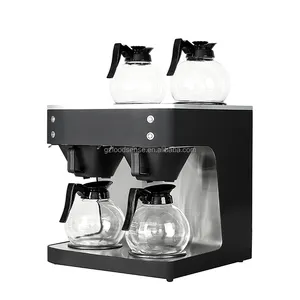 Máquina de café industrial totalmente automática dupla, com sistema inteligente antigotejamento automático