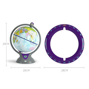 Science Can World Globe - Globo terráqueo iluminado 3 en 1 de 20 cm para niños y estudiantes, juguete educativo de geografía - Product Image 2