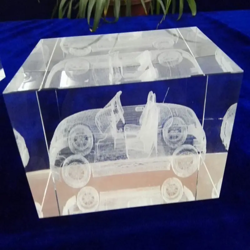रचनात्मक क्रिस्टल शिल्प वर्ग ग्लास क्रिस्टल नक्काशी कार मॉडल शिल्प असबाब