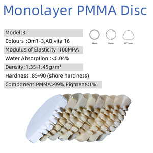 LEONGY Garantie 3 ans Disque dentaire PMMA monocouche 98 mm CAD CAM pour la restauration temporaire de couronnes, bridges et implants - Product Image 2