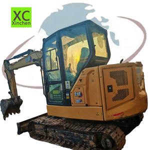 Excavadora de cadenas Caterpillar 307 307.5 308CR mini de 7 toneladas con brazo oscilante, cuchilla de cambio rápido y giro cero, excavadora usada 307 307.5 CAT - Product Image 1