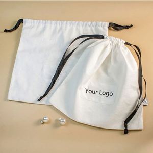 Sac à cordon en mousseline 100 % biologique anti-poussière, naturel, avec étiquette personnalisée – Meilleures ventes - Product Image 3