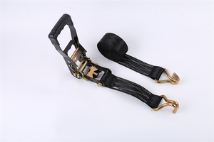 <span class=keywords><strong>2</strong></span>-inch nhựa xử lý Ratchet Tie-down cho xe tải dễ dàng vận chuyển hàng hóa vòng lặp mềm lashing Polyester dây đeo vành đai với móc - Product Image 5