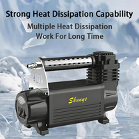 Customized Fast Inflation Portable Car Motorcycle Truck Tire Inflator Pump 12V DC Single Cylinder 150 PSI Air Compressor