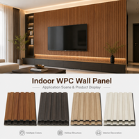 Fabricant de panneaux muraux en WPC cannelés, lambris en composite bois-plastique, grille décorative intérieure pour hôtel, bureau