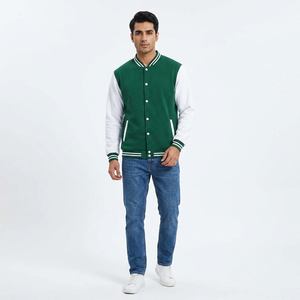 <b>Men</b> Varsity Winter <b>Jacket</b> with thick interior rib cuffs and straight cut design giving a <b>smart</b> and trendy winter outlook - Product Image 1