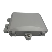 Boîtier de distribution de fibre optique extérieur étanche 8/12 cœurs avec répartiteur PLC, boîtier de terminaison de fibre optique FTTH, coffret de câblage de fibre optique