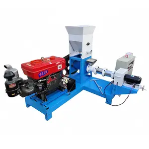 diesel engine tilapia fish food floating feed fish food pellet making extruder machine