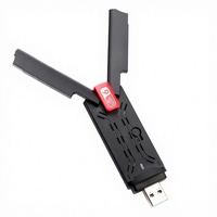 Adaptador WiFi 6 de Doble Banda RTL8832BU Inalámbrico AX1800 USB3.0 Plug and Play para PC y Laptop