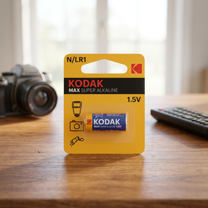 1 Pezzo Batteria Alcalina Kodak Max Super 1.5V N/LR1 K4001 per Telecomandi e Fotocamere (Confezione Blister) EAN 2099901153999 - Product Image 3