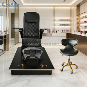 Fauteuil de pédicure de luxe <span class=keywords><strong>avec</strong></span> dossier et accoudoirs réglables, bol <span class=keywords><strong>en</strong></span> verre pour salon de manucure, soins des pieds - Product Image 3