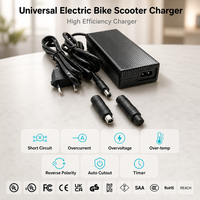 Cargador Universal Fuyuang 42v 2a para Bicicletas Eléctricas y Scooters Eléctricos, para Baterías de Litio de 36V, con Conectores Universales