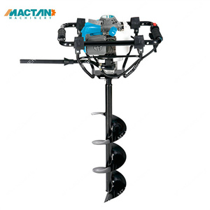 เครื่องเจาะดินแบบใช้น้ำมันเบนซินคุณภาพสูงสำหรับงานอุตสาหกรรม  ทำจากสแตนเลส  เครื่องยนต์ 2 จังหวะ  ใช้สำหรับปลูกต้นไม้  เจาะดิน  และเจาะน้ำแข็ง - Product Image 1