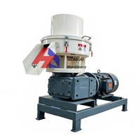 Machine à granulés de bois à matrice annulaire compacte en acier inoxydable, ligne de production industrielle de granulés de biomasse 220V/380V 55Kw pour sciure de bois et paille
