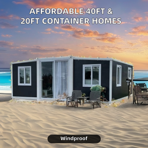 บ้านเคลื่อนที่แบบพกพาขนาด 20 ฟุต 40 ฟุต 2 ห้องนอน สไตล์ออสเตรเลีย บ้านเคลื่อนที่แบบขยายได้ ผลิตจากแผงแซนวิช ระบายอากาศได้ดี ดีไซน์ทันสมัย - Product Image 2