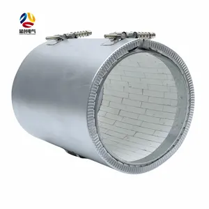 Lanchuang 120v 750c drums plastic extruder mould heating ceramic band heater with ceramic plug