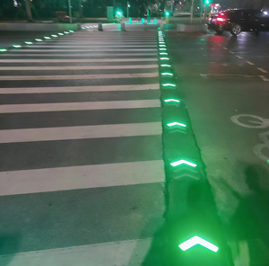إشارات مرور ملونة بالكامل، مصابيح تحذير LED ذكية، بلاط أرضي مدفون للرصيف، مصباح تحت الأرض لتقاطعات المشاة - Product Image 6