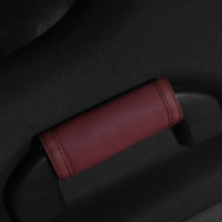 Housse de protection de poignée de toit de voiture en cuir de luxe, respirante, antidérapante, installation facile avec Velcro, accessoires intérieurs