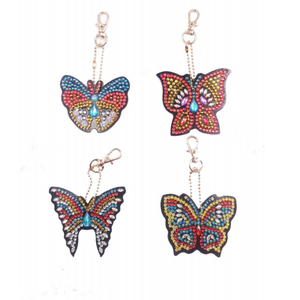 Super Car Diamond Painting Keychain kit con strumenti sfere di natale pittura diamantata appesa per bambini - Product Image 5