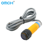 OMCH E3F-DS10 M18 Capteur Optique Photoélectrique Distance de Détection Réglable 1-10cm Modèles de Réflexion Diffuse Infrarouge