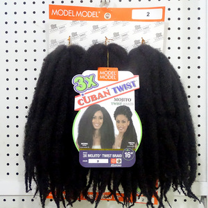 3X simpul Kuba 16 "180G ekstensi rambut keriting Afro ekstensi rambut tahan api Gaya ekor kuda alami Harga Murah mengepang - Product Image 6