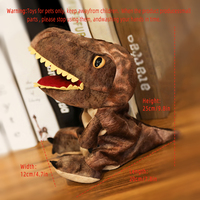 Chiens et chats de compagnie marionnette interactive avec dinosaure marionnette à main en peluche jouet parent-enfant jeu éducation précoce accessoires de Performance poupée