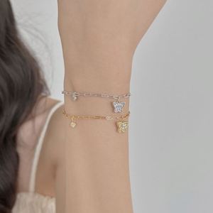 Dylam Personalized Statement Design Jewelry Manufacturer Oem Odm S925 Silver Butterfly Pendant 5A CZ Zirconia Bracelet - Product Image 2