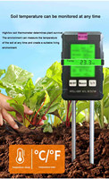 Soil Testing Instrument Soil Moisture Meter Fertile Soil Temperature Soil pH Meter Humidity Six in One Soil Detection Instrument