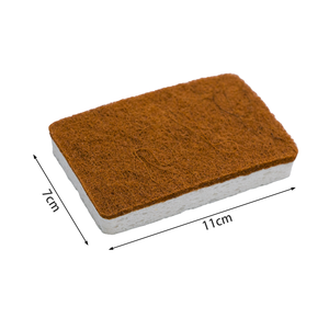 Éponges à double face en fibre de noix de coco Sisal Cellulose Éponge à vaisselle rectangulaire biodégradable naturelle pour le nettoyage de la <span class=keywords><strong>cuisine</strong></span> - Product Image 3
