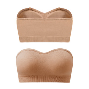 <span class=keywords><strong>Reggiseno</strong></span> a fascia <span class=keywords><strong>senza</strong></span> <span class=keywords><strong>spalline</strong></span> push-up in nylon imbottito antiscivolo <span class=keywords><strong>senza</strong></span> cuciture a copertura totale per donna, <span class=keywords><strong>senza</strong></span> <span class=keywords><strong>ferretto</strong></span>, taglie forti - Product Image 5