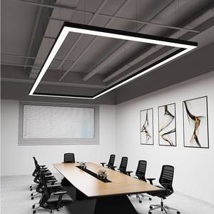 Lampu gantung LED, lampu gantung aluminium untuk ruang pertemuan kantor toko tukang cukur Gym - Product Image 4