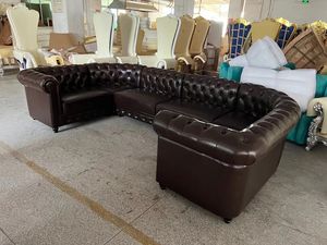 Juego de sofá de cuero Pu personalizado de fábrica, cómodo y suave, de lujo, para Bar, club nocturno, KTV, juego de sofá discoteca - Product Image 4