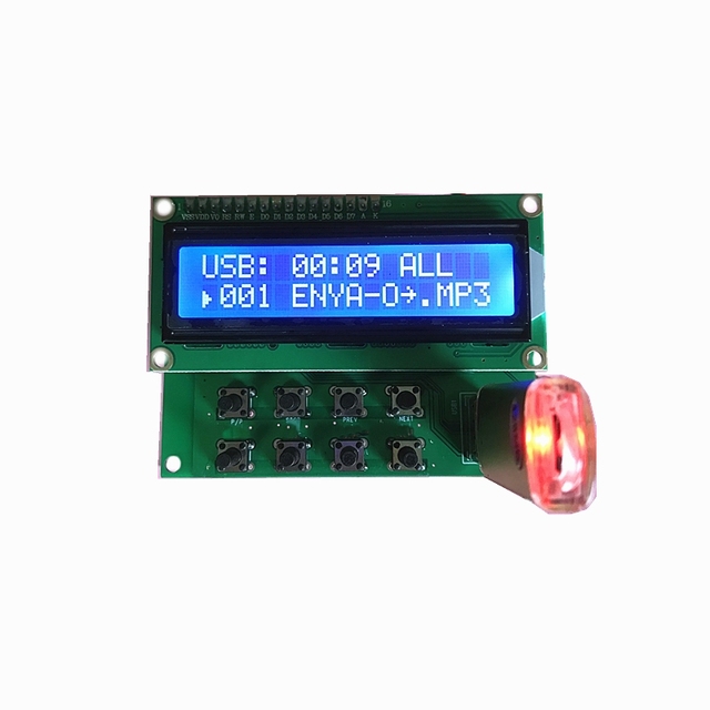 JK1602 5V 12V Bluetooth 5.0 Fm Usb MP3 Audio Player Decoder Module With 1602 LCD Display