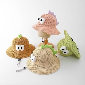Sombrero de Sol Transpirable para Niños, Sombrero de <span class=keywords><strong>Pescador</strong></span> con Orejas de Oso, para Niños y Niñas, con Ala Ancha, Tejido, Protección Solar, con Divertido Patrón 3D - Product Image 1