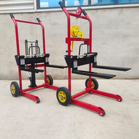 Handbetriebener Mini-Gabelstapler 200kg Manueller Stapler Kundenspezifischer Kleiner Hubwagen für Lagerung