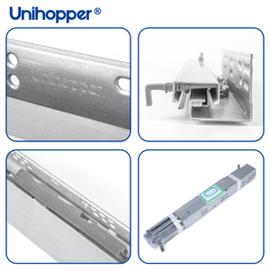 Unihopper 숨겨진 슬라이드 전체 확장 텔레스코픽 채널 서랍 안내선을 밀어 열기 언더마운트 숨겨진 서랍 슬라이드 - Product Image 5