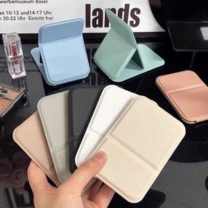 Miroirs de poche ultra-fins avec couverture en cuir PU, miroir de maquillage portable pour les voyages, miroir à main pour le camping, la maison, le bureau - Product Image 3