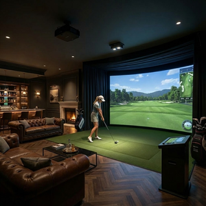 Simulador de Golf <span class=keywords><strong>Profesional</strong></span> para Interiores con Seguimiento de Alta Velocidad y Análisis de Swing, Sistema de Simulación de Ayuda para el Entrenamiento de Golf en Interiores, Palo de Golf - Product Image 4