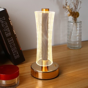 <span class=keywords><strong>Lampe</strong></span> de table sans fil en acrylique rechargeable <span class=keywords><strong>à</strong></span> commande tactile moderne nordique pour usage domestique et intérieur - Product Image 3