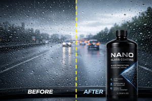 GRAPHONEX - Protección Profesional Transparente para Vidrios de Automóviles, Revestimiento Nano de 1 Litro, Hidrofóbico y Repelente de Suciedad para Autos Nuevos y Usados - Product Image 3