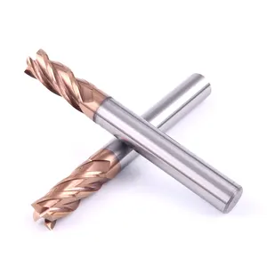 Precision NC tungsten steel nose milling cutter with nano coating of tungsten carbide for engraving