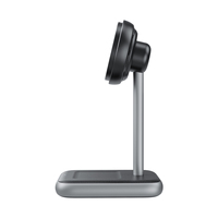 Support de chargeur sans fil magnétique Qi2 25W, station de charge rapide pour iPhone 16 15 14 Pro Max, support de téléphone portable de bureau