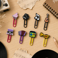 Clips en PVC en forme de dessin animé, mignons animaux, marque-pages créatifs, papeterie décorative pour cadeaux promotionnels, vente en gros