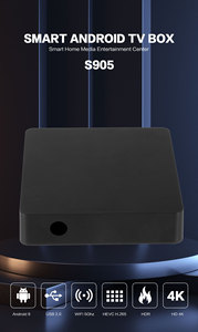 <strong>Android</strong> TV <strong>Box</strong> 2GB DDR4 RAM 4K 1000M Ethernet WiFi6 Dual-Band Streaming Quad Core Smart TV Amlogic S905L2/L3 Processor UK - Product Image 2