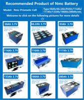 Batería Starmax Nmc 3.7V 50Ah 58Ah 66.2Ah 93Ah 114Ah 117Ah 141Ah 180Ah 218Ah 280Ah Ncm 811, Celda Prismática de Iones de Litio