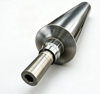 Rouleau industriel robuste en acier inoxydable 316 poli miroir avec roulement à rouleaux et roulement à billes, neuf, directement de l'usine