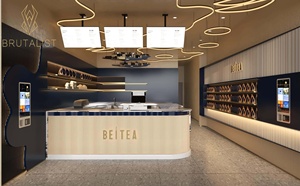 ตู้โชว์ขนมปังทำจากไม้สำหรับค้าปลีกเบเกอรี่ออกแบบตกแต่งภายในเฟอร์นิเจอร์ร้านกาแฟ - Product Image 3