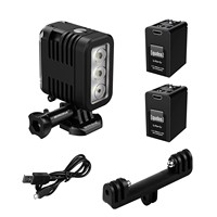 Lampe de plongée LED étanche Hongdak, dimmable, haute puissance, ABS, 45 m de profondeur, lampe frontale étanche pour la plongée